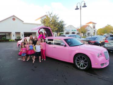 Palm Coast Pink Chrysler 300 Limo 